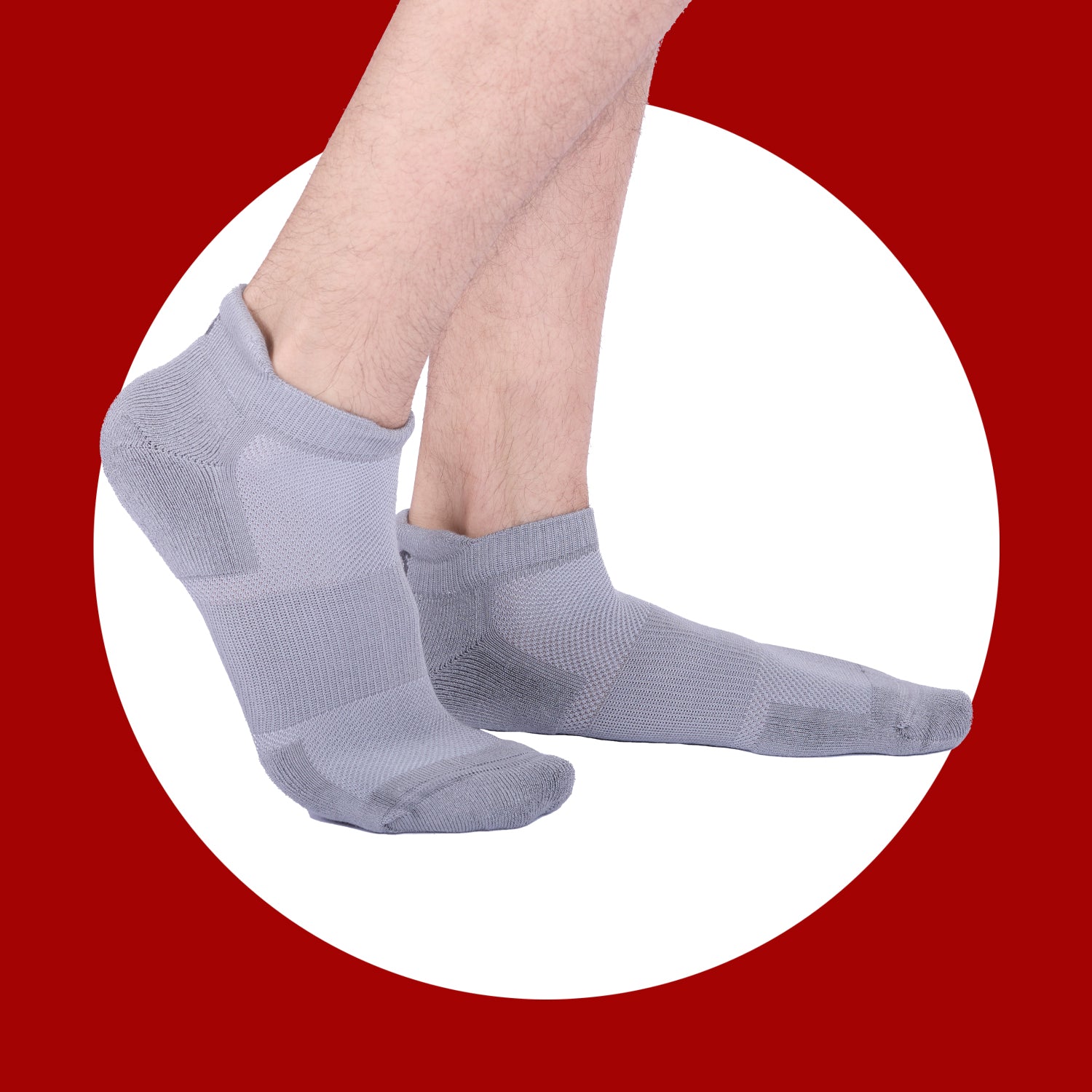 Socks Sutra by Macroman M-Series Men’s Ankle Length Socks (Pack of 3) | Bamboo Spandex Terry, Breathable & Moisture-Wicking | MM3016