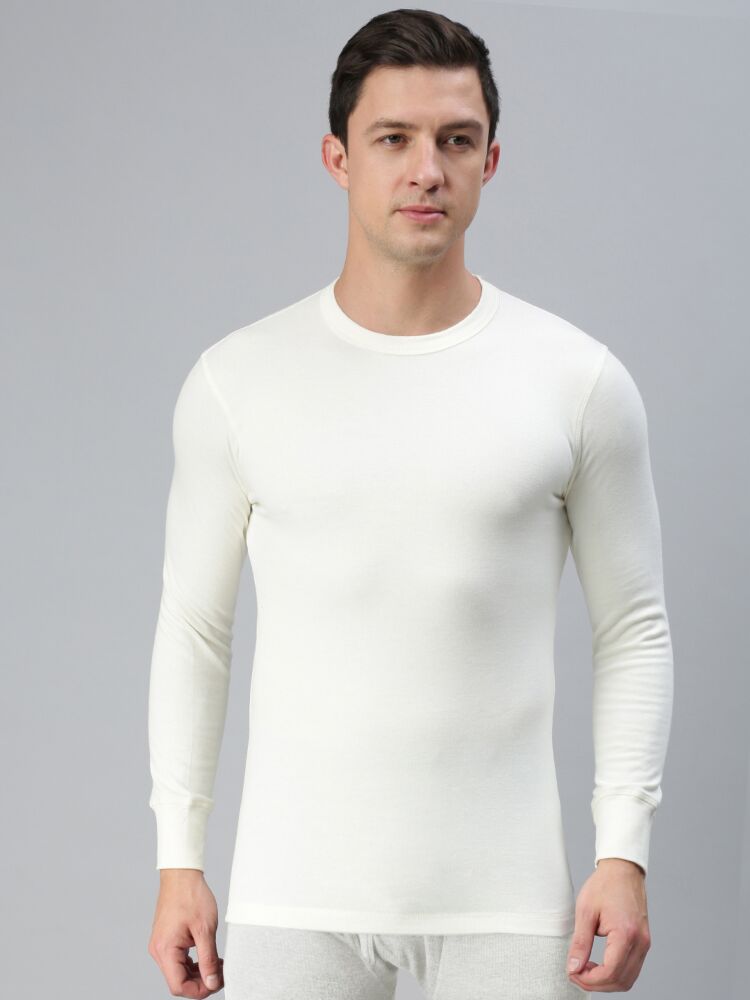 Men's Thermal Uppers Viscose Cotton Blend Full Sleeves Crew