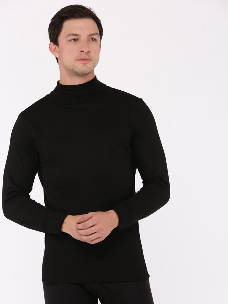Men's Thermals in Cotton Rich Fabric Full Sleeves High Neck Top with Staywarm Tech.