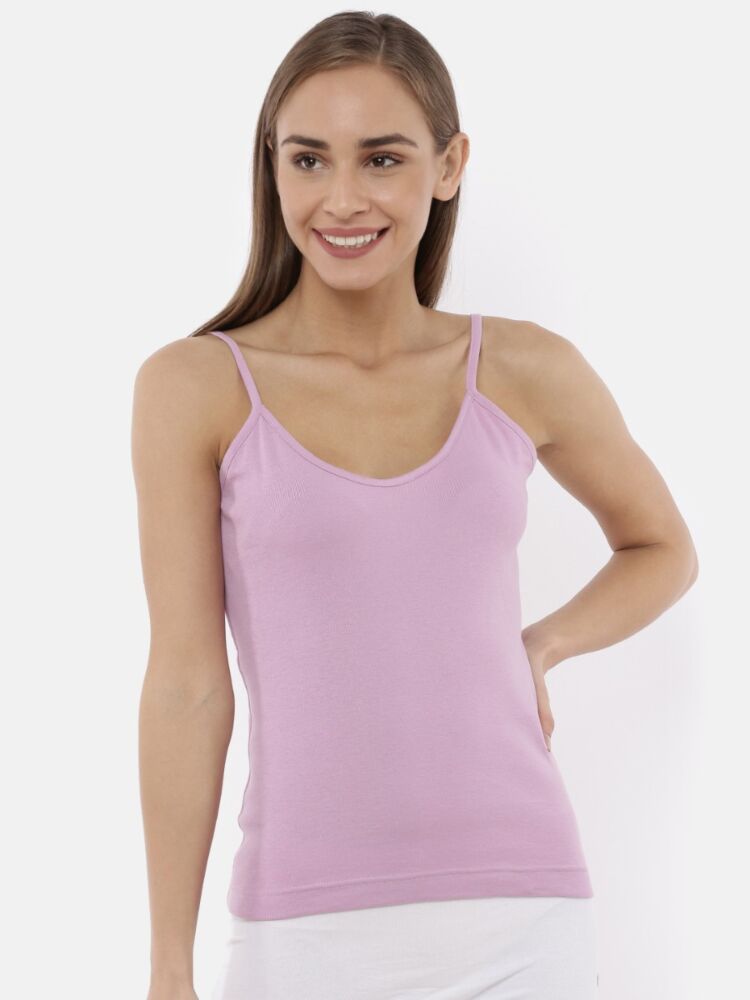Women's Soft Combed Cotton Rib Camisole with Adjustable Straps for Comfortable Fit
