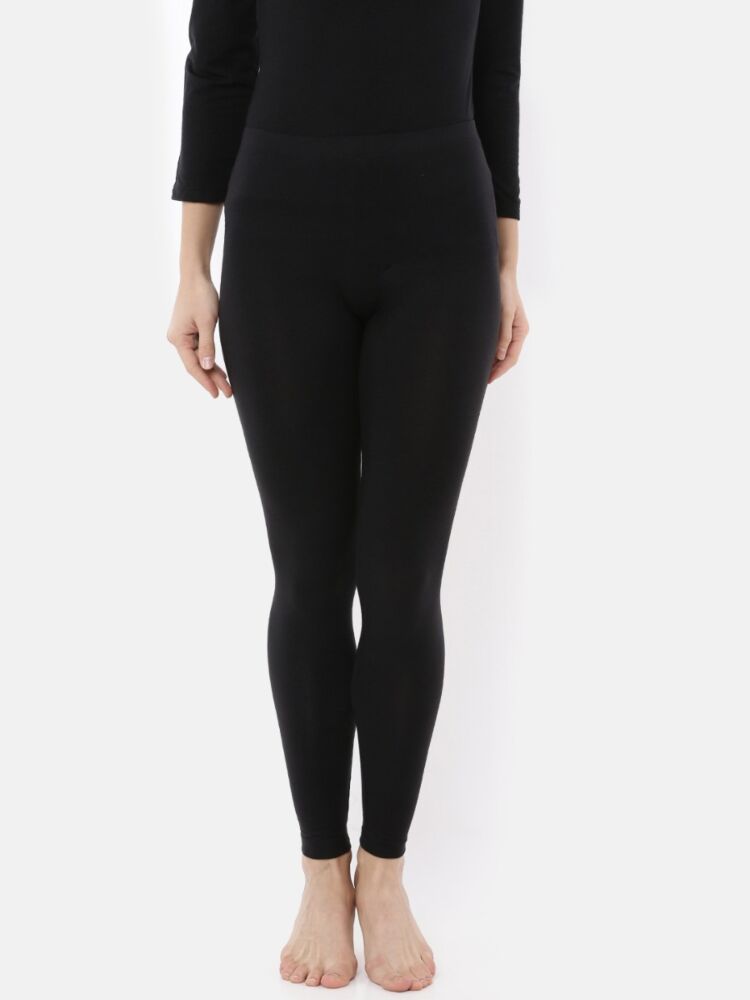 Women's Microfiber Super Soft Lightweight Stretch Thermal Leggings with Staywarm Technology