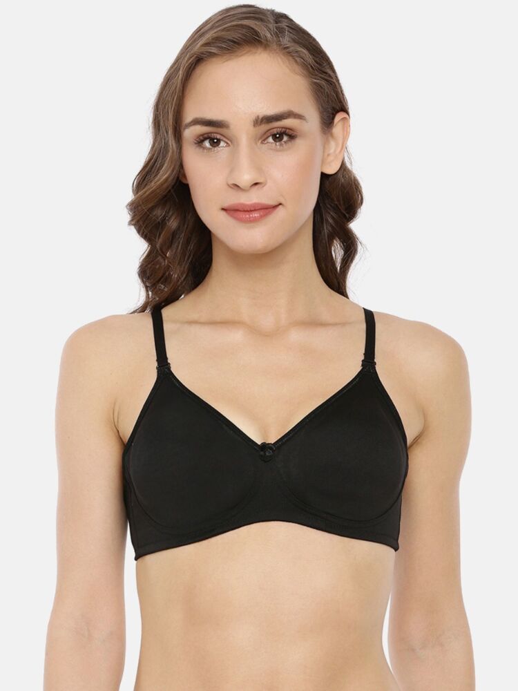 Women's Comfortable Wire-Free Non-Padded Cotton-Rich Seamless Soft Cup Bra