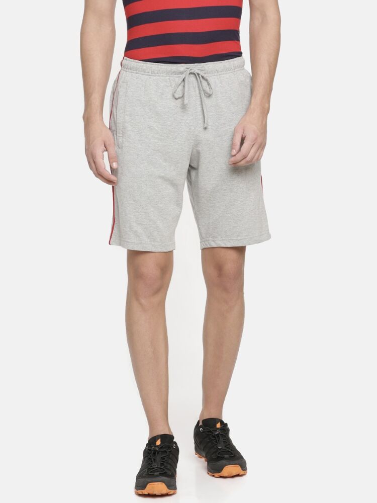 Combed Cotton Rich Smart Fit Bermuda With Dual Zipper Side Pockets & Comfort Waistband