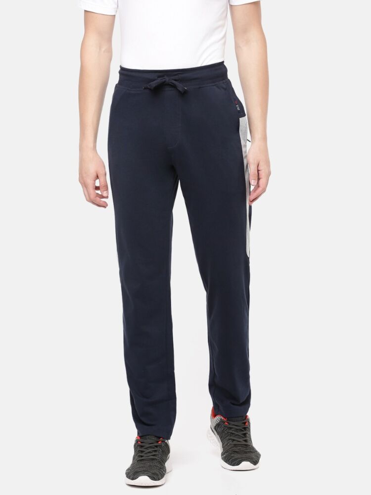 Super Combed Cotton Rich Track Pant With Ribbed Waistband Zippered Side And Back Pockets