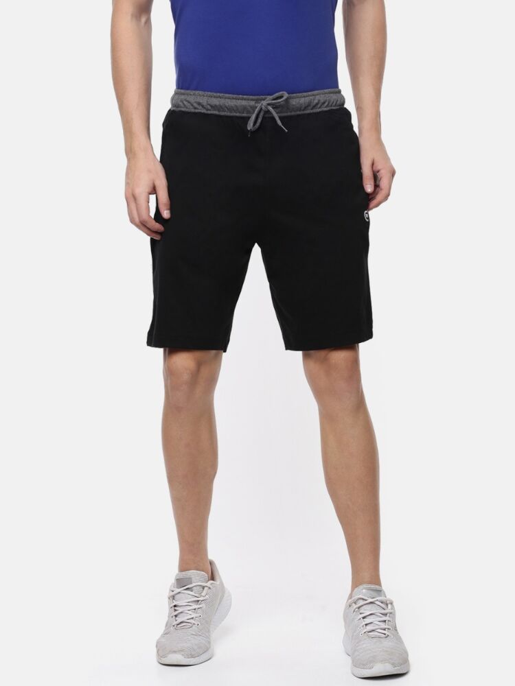Combed Cotton Rich Regular Fit Bermuda With Dual Side Pockets