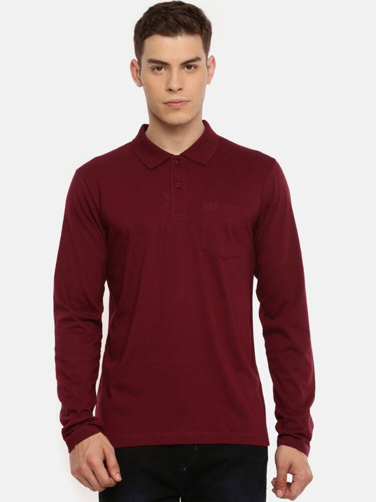 Smartz Basics Full Sleeve Polo T-Shirt