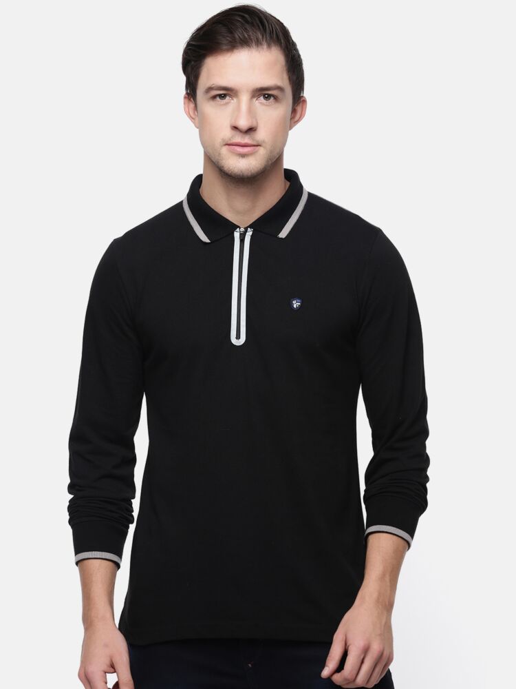 Fashion Pique Polo Full Sleeve T-Shirt