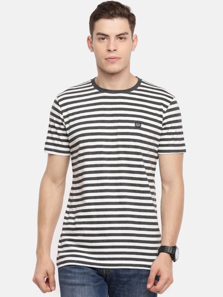 Smart Basics Comfort Striper Round Neck T-Shirt