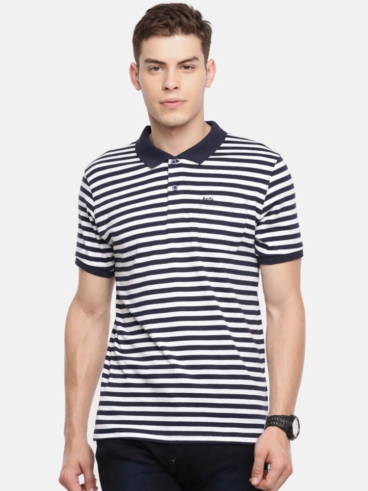 Macroman M-Series Men’s Smartz Basics Feather Polo T-Shirt in Cotton Rich Single Jersey Fabric, Half Sleeve Style
