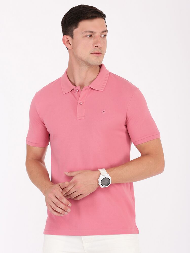 Macroman M-Series Men’s Smartz Basic Pique Polo T-Shirt in Cotton Rich Pique Fabric, Collared Neck Half Sleeve Style