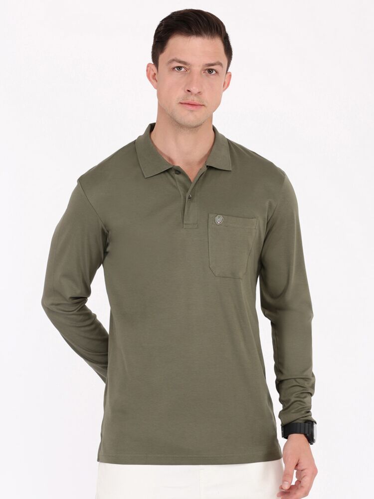 Fashion Full Sleeve Polo T-Shirt