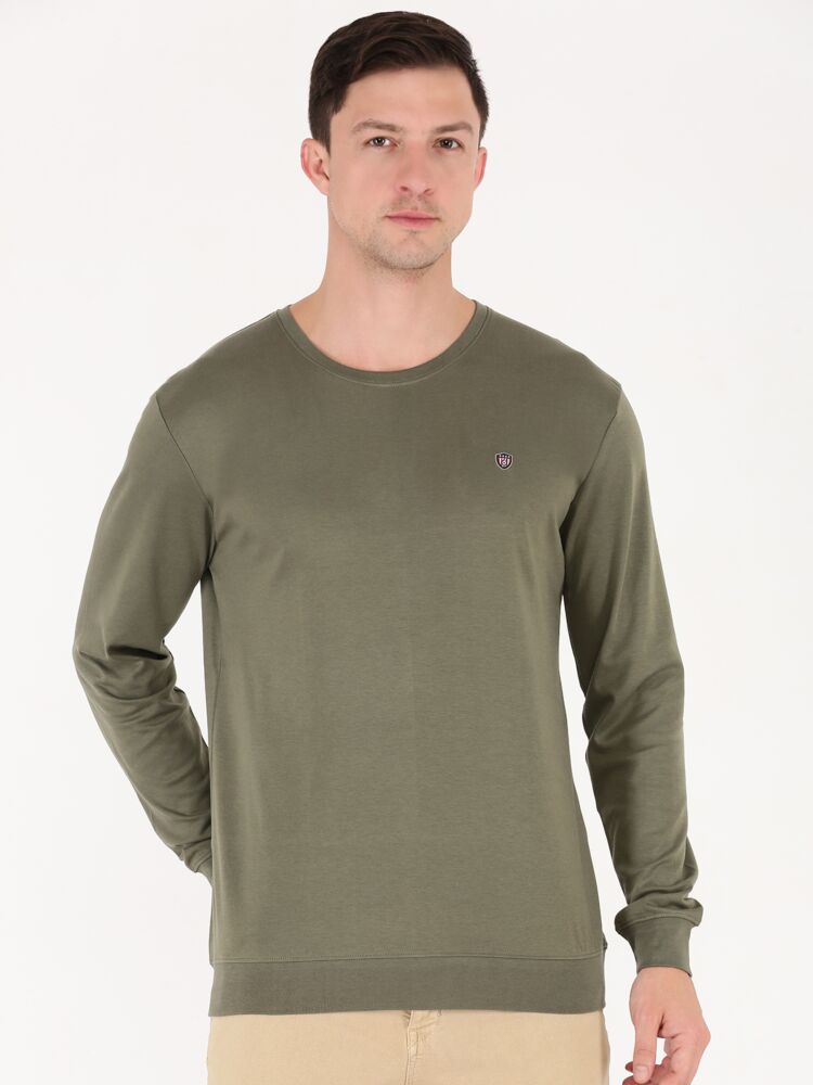Fashion Round Neck Full Sleeve Sweat T-Shirt