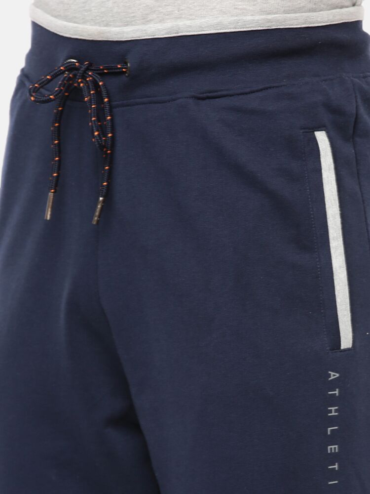 Super Combed Cotton Rich Loop Knit Jogger With Derby Rib Waistband Cuff Dual Zipper Pockets