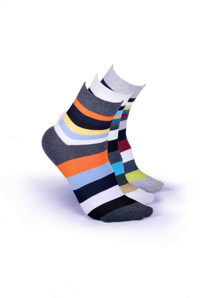 Men’s Ankle Length Socks (Pack of 3) | Cotton Spandex, Comfortable & Breathable