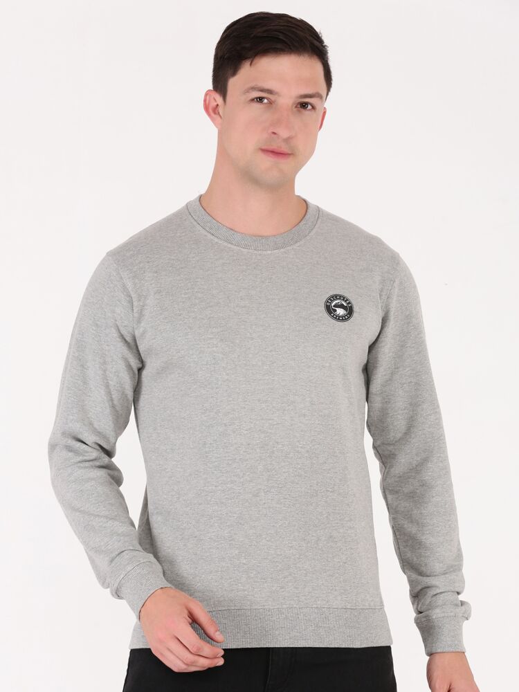 Smart Basics Round Neck Full Sleeve Printed Sweatshirt