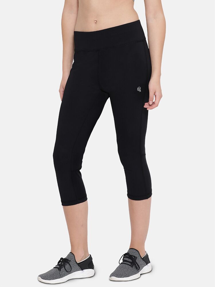 Women's Soft Micro Polyester Spandex Active Capri for All Day Wear 