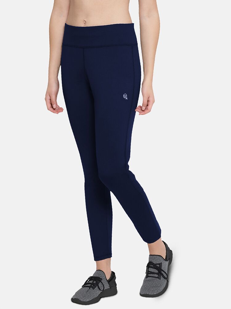 Women's Hi-Stretch Polyester Spandex Active Capri With Mid Rise Waist Band For All-Day Wear