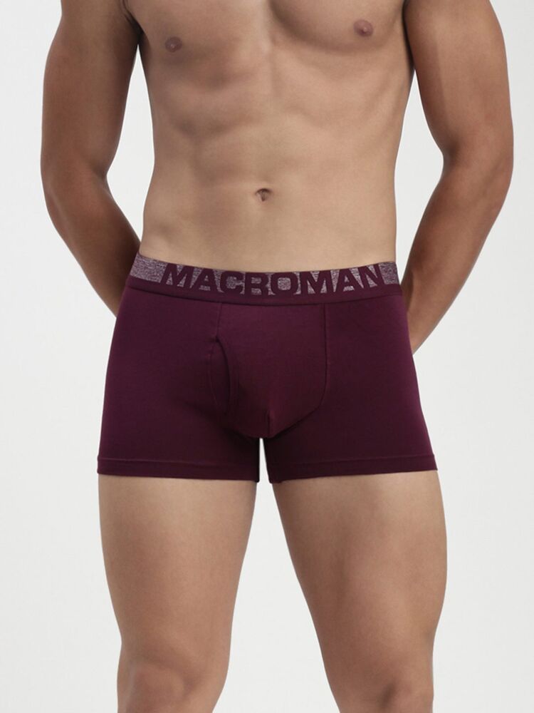 Men’s Cotton Spandex Mini Trunk – Front Fly, Breathable Fabric