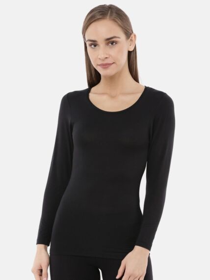 Women's Microfiber Super Soft Lightweight Stretch Full Sleeves T-Shirt with Staywarm Technology