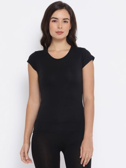 Women's Microfiber Super Soft Lightweight Stretch Short Sleeves T-Shirt with Staywarm Technology