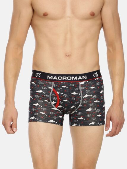 Combed Cotton Spandex Stretch Designer Printed Trunk for Men with a Soft Nylon Waistband (Color & Print May Vary)
