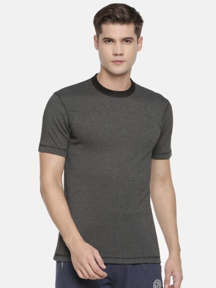 Cotton Viscose Blend Double Knit Hs R-Neck Thermal T-Shirt For Lasting Warmth