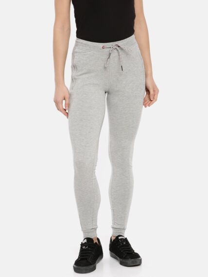 Women's Super Cool Cotton Stretch Loop Knit Slim Fit Joggers with Side Zipper Pockets