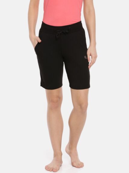 Women's Soft Cotton Rich Comfort Shorts with Side Pockets for Relaxed Fit