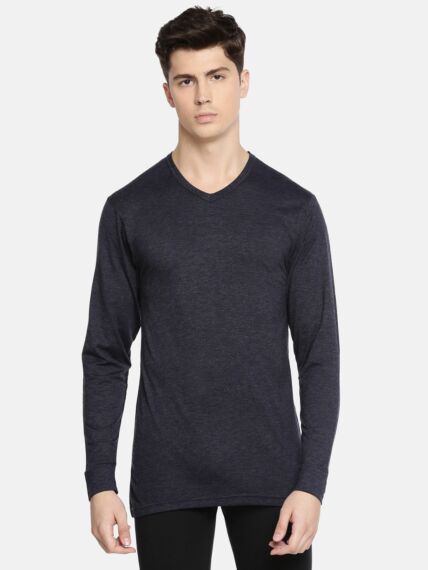 Microfiber Super Soft Lightweight Ls V-Neck T-Shirt For Staywarm Comfort