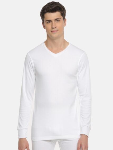 Cotton Rich Interlock Brushed Thermal Ls V-Neck T-Shirt For Complete Warmth