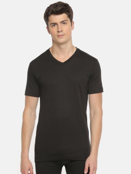 Cotton Rich Interlock Brushed Thermal Hs V-Neck T-Shirt For Superior Warmth