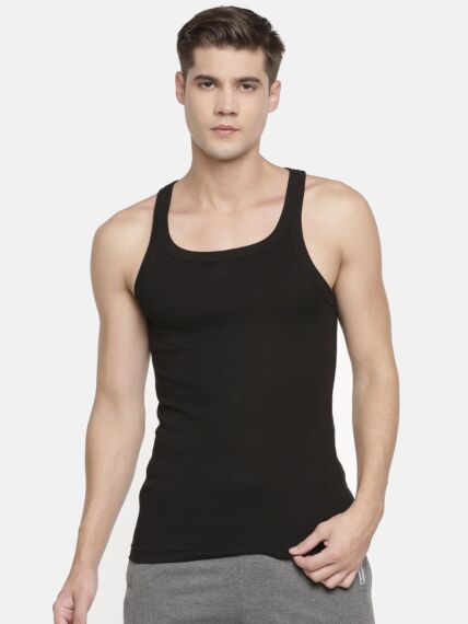 Super Combed Cotton Ribbed Square Neck Sports Vest