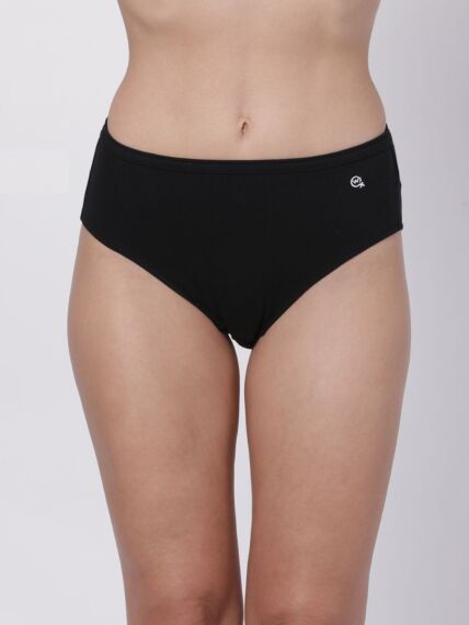 Women's Medium Coverage Soft Combed Cotton Bikini with Concealed Waistband