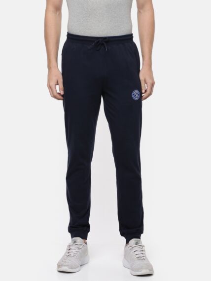 Combed Cotton Rich Smart Fit Jogger With Dual Zipper Side Pockets, Ribbed Waistband & Cuff