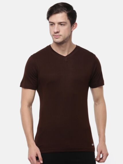 Men’s Undershirts In Combed Cotton Fabric with V-Neck, Ultra- Modern Fit Athleisure Wear for Lounge, Leisure, and Sports.