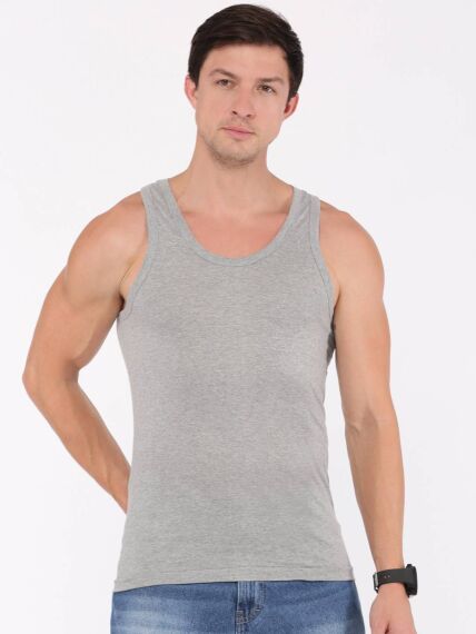 Men's Seamless Vests Compact Cotton Round Neck Design for Classic Fit and Superior Comfort