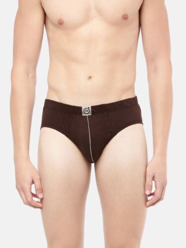 Compact Cotton Solid Brief With Soft Inner Elastic And Neo Fresh Finish