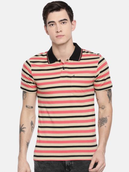 Eco Striper Polo T-Shirt - With Pocket