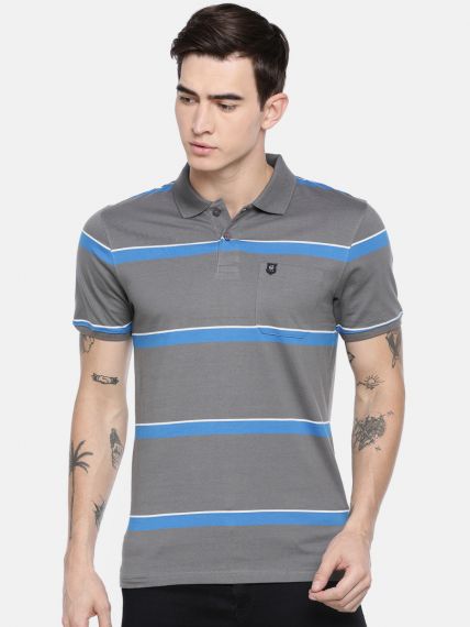 Classic Striper Polo T-Shirt - With Pocket