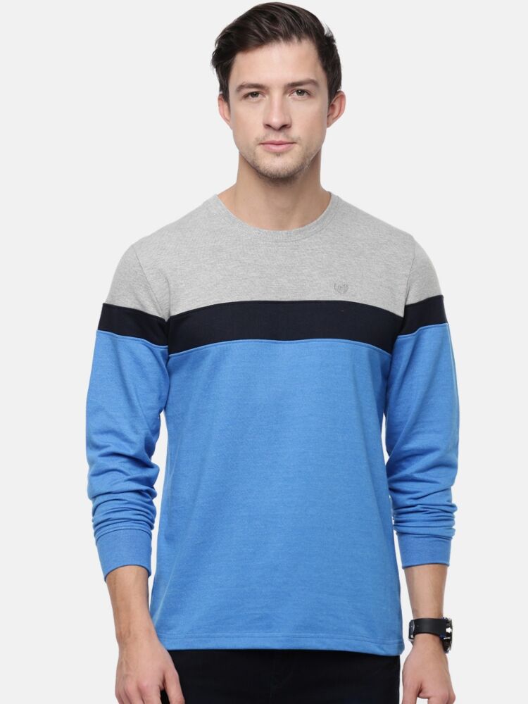 Fashion Sweatshirt Cut & Sew Round Neck T-Shirt